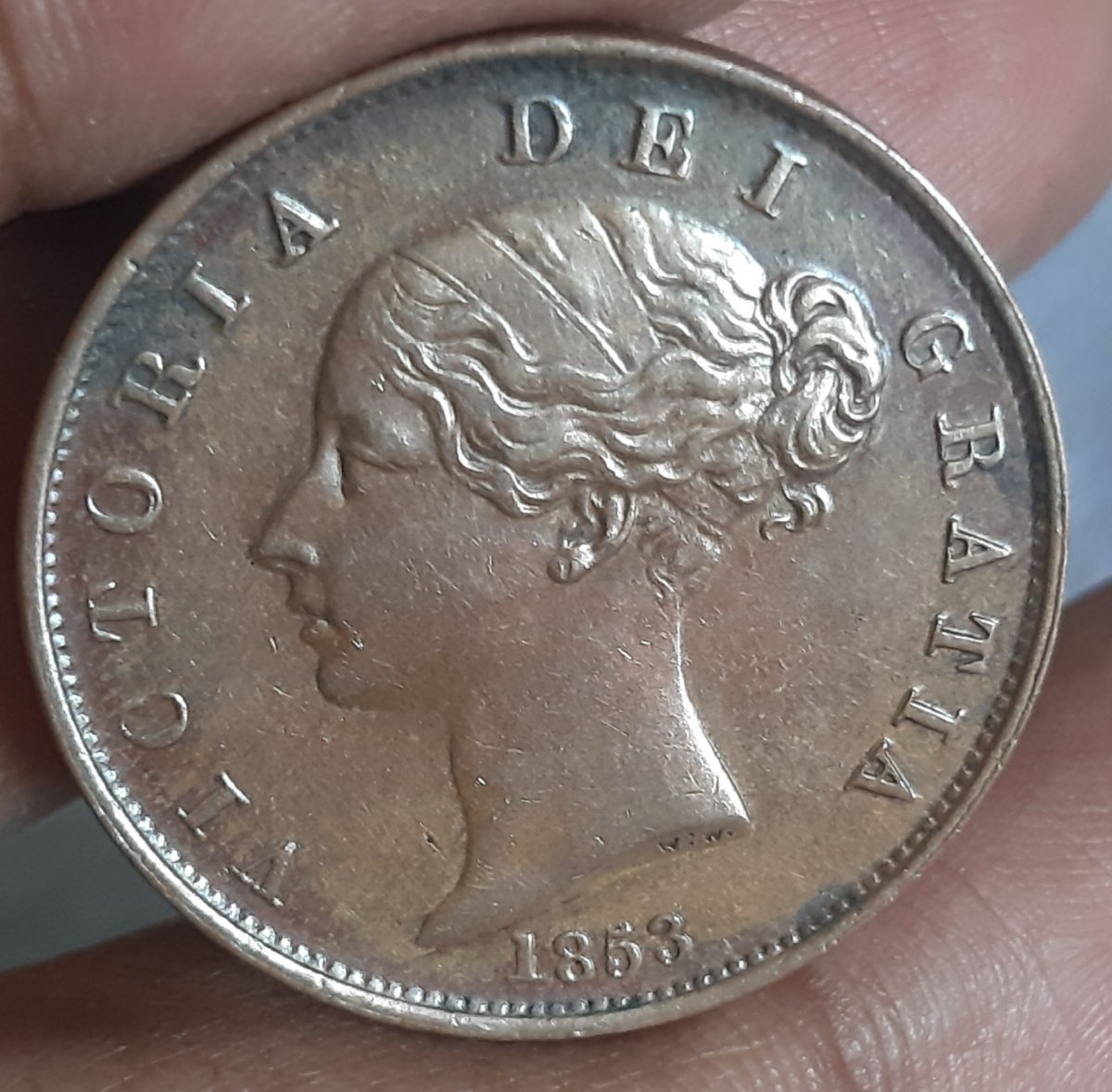 1853-Half-Penny-Identification-Proof-?-Or-Regular-Circulation